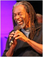 Bobby McFerrin at sound check, Adelphi University. Photo by Adam McCullough