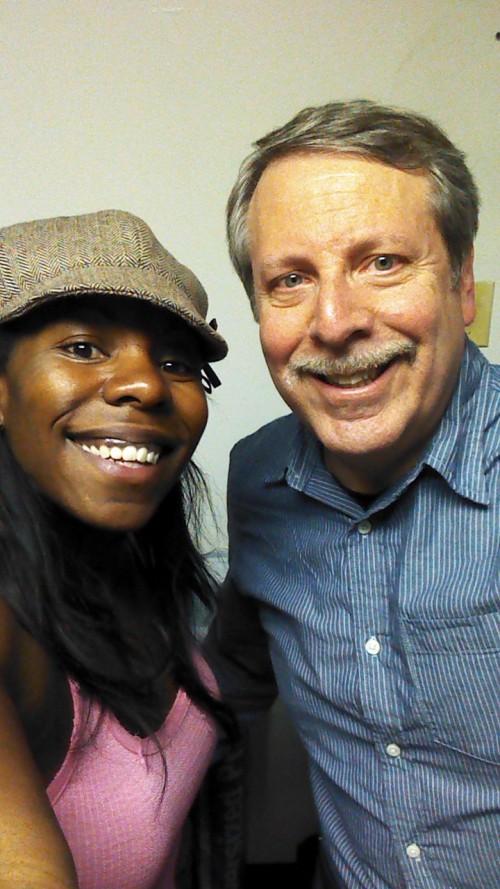 With Tia Fuller, backstage at the Apollo Theater.